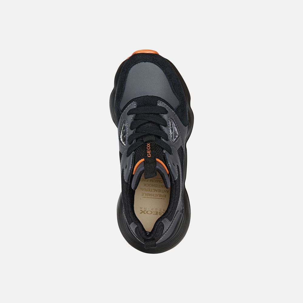 Geox Sneakers Black/Orange Bubblex - Geox Boys Shoes - ILHJGV573